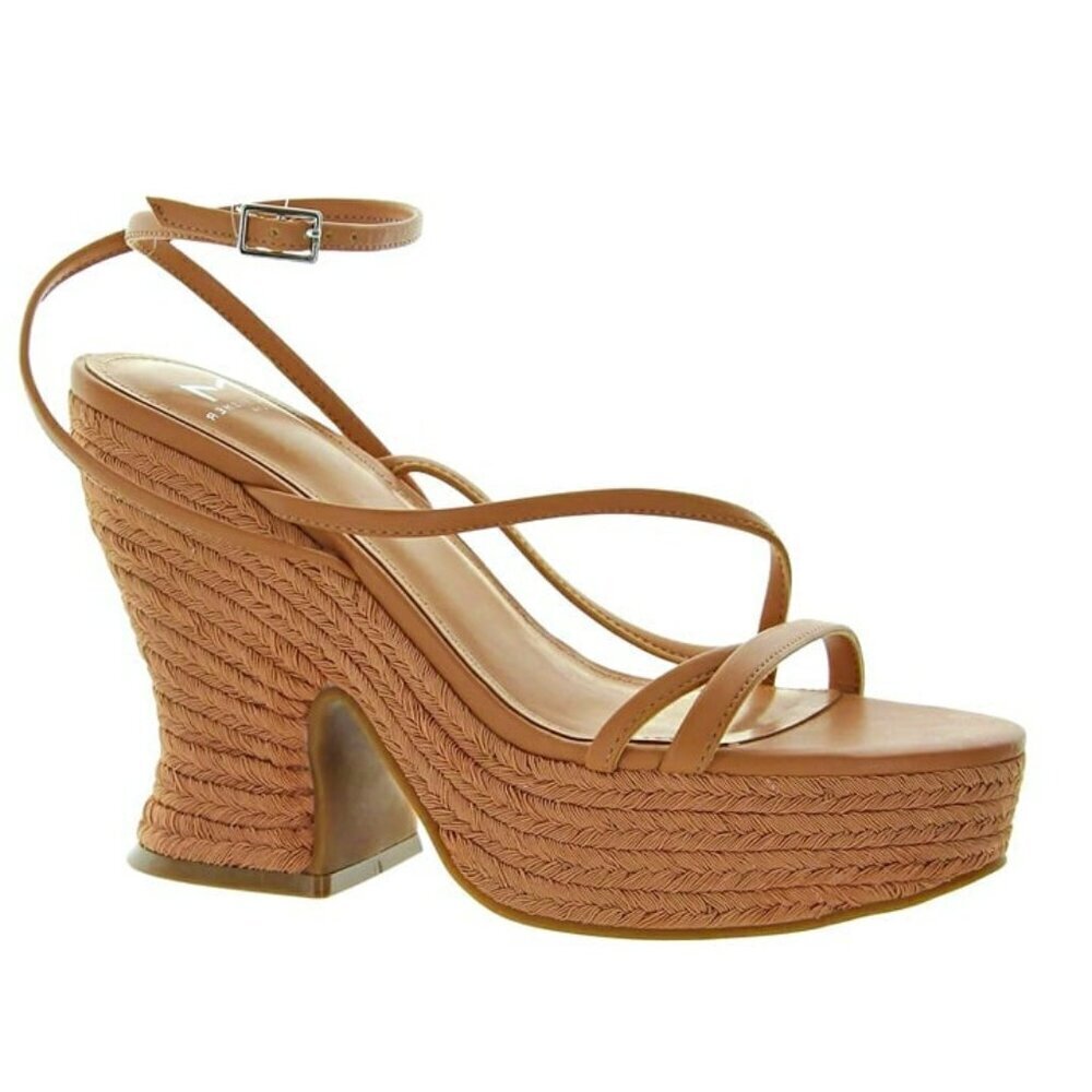 Marc Fisher LTD Women's Fetch Ankle Strap Espadrille Natural Size 9 (MSRP $140)